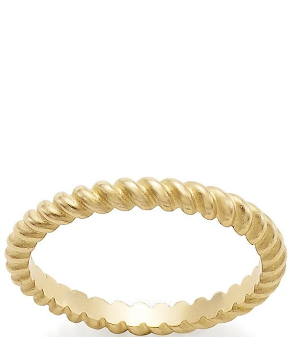 Color:14K Gold - Image 1 - 14K Small Twisted Ring