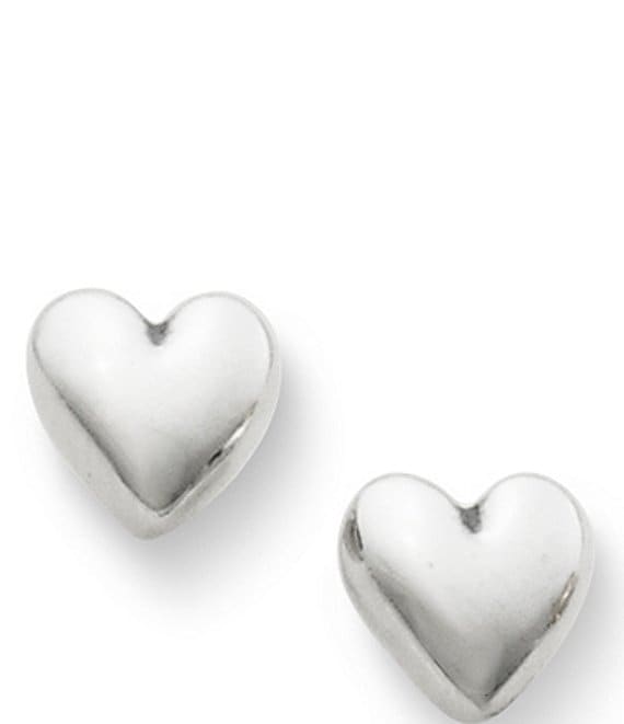 James Avery Solid Heart Sterling Silver Stud Earrings - Sterling Silver