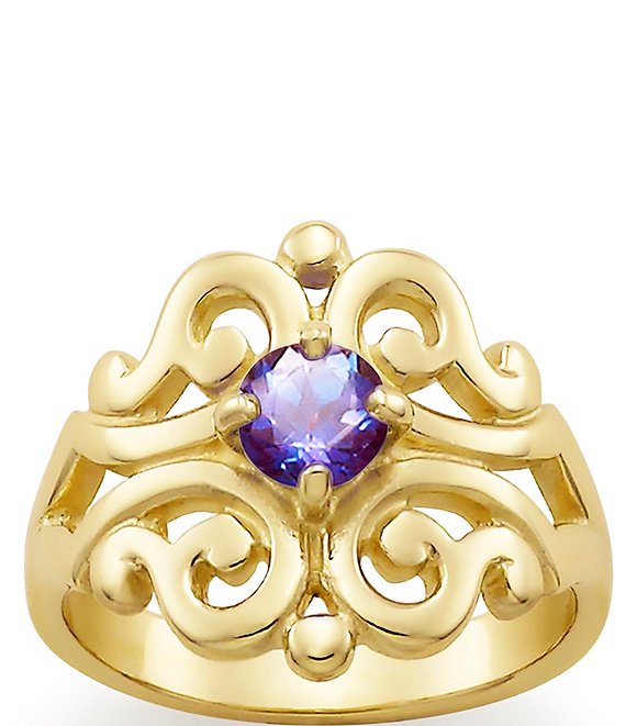 James Avery Spanish Lace Ring June Birthstone with Lab-Created Alexandrite