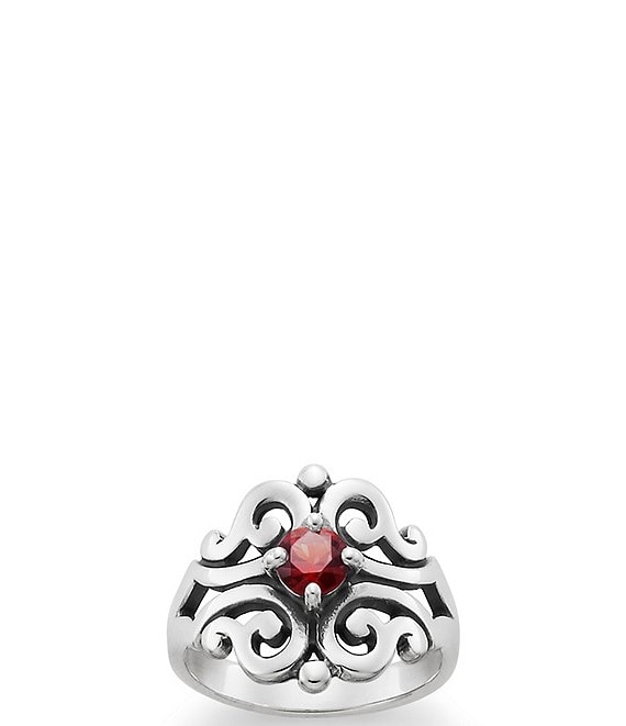 James Avery Spanish Birthstone Lace Ring with Lab-Created Gem