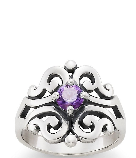 James outlet Avery Sterling Silver and Amethyst Ring