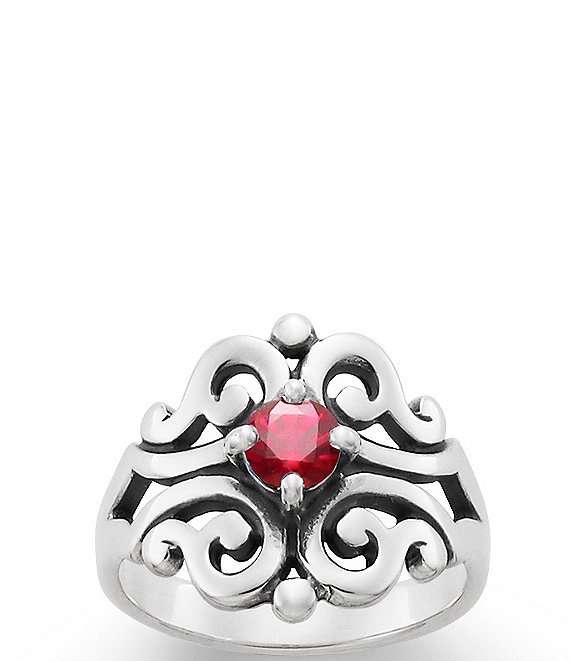 James Avery Spanish Lace Ring July Birthstone with Lab-Created Ruby