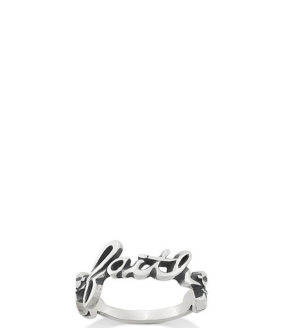 James Avery Sterling Silver Faith Ring