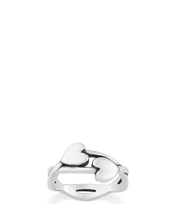 James Avery Sterling Silver Hearts Entwined Band Ring