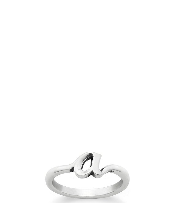 James Avery Sterling Silver Script Initial Ring