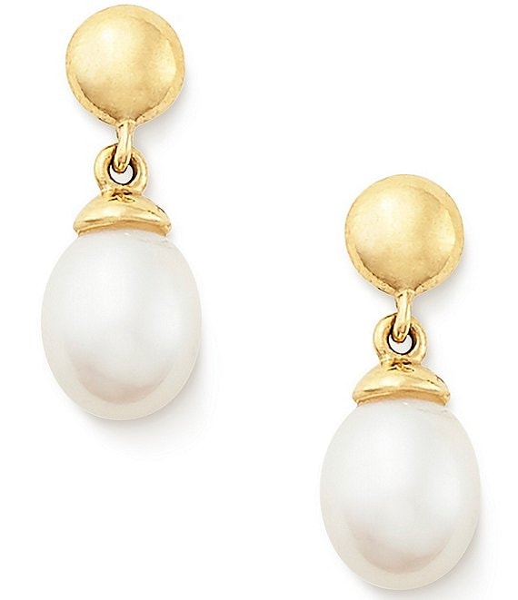 Harper Pearl Drop Earrings Ready to Ship / Gold