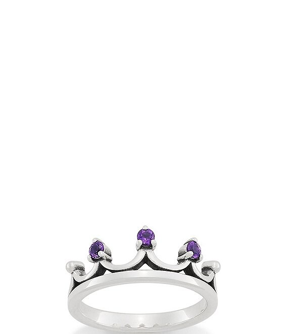 James Avery Tiara Sterling Silver Gemstone Ring