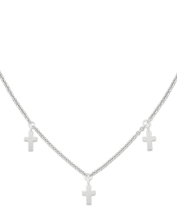R.H. Jewelry Stainless Steel Men's Cross Pendant, Three Layer Cross Necklace  - Walmart.com