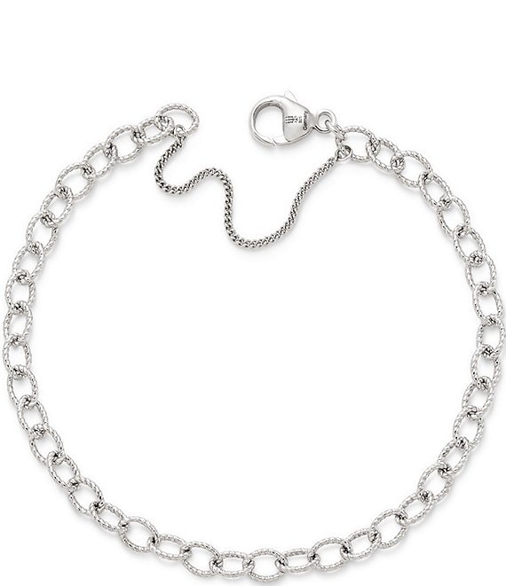 James Avery Twisted Wire Cable Link Charm Chain Bracelet | Dillard's