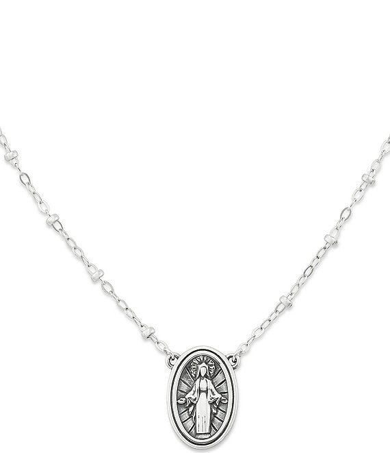 Silver Small Virgin Mary Necklace – Lily & Roo