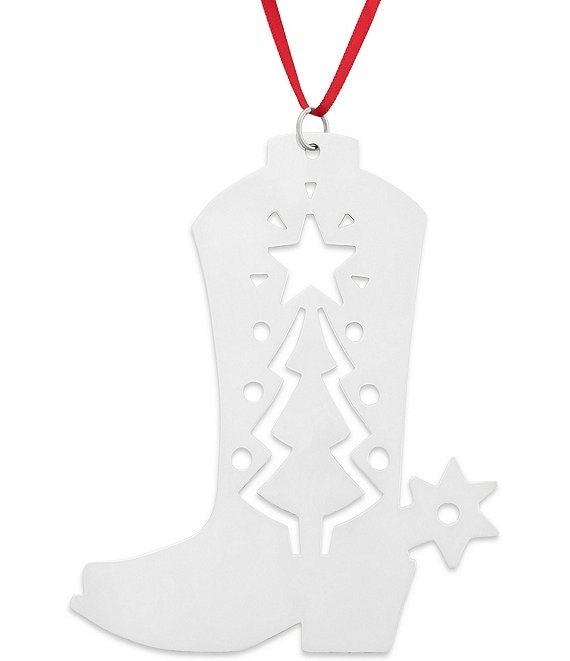 Christmas Cowboy Boot Ornament