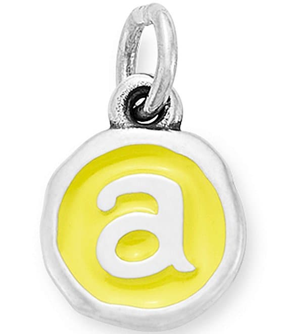 Enamel Initial Charm P / Gold