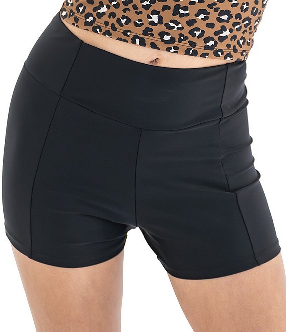 Janela Bay Solid Double Layered Swim Boy Short