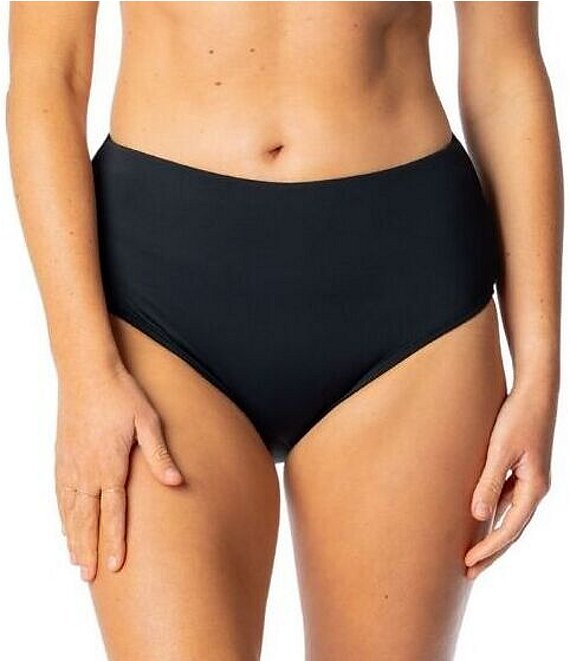 Jantzen Solid Side Shirred High Waist Swim Bottom