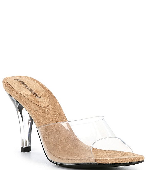 Jeffrey Campbell Cendrillon Clear Vinyl Slide Sandals Dillard s