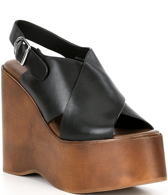 Dillards fashion black wedge sandals