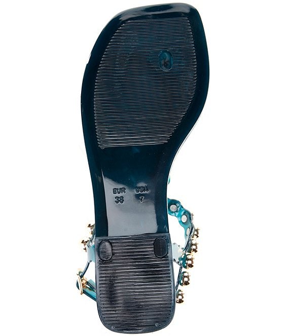 Jeffrey Campbell Plated Flat Stud Thong Sandals | Dillard's