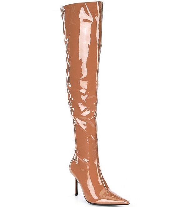 Jeffrey Campbell Pushover Over The Knee Patent Boots Dillard s