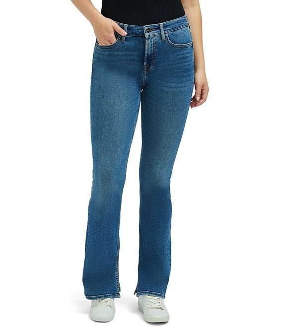 Color:Brynn - Image 1 - Mid Rise Slim Bootcut Leg Stretch Denim Jeans
