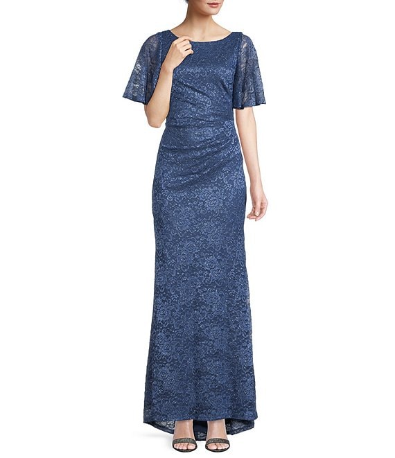 Dillards long dresses with hot sale sleeves