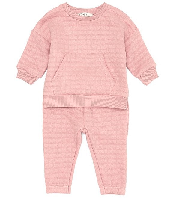 Jessica Simpson Baby Girls Newborn-9 Months Long Sleeve Quilted Velour ...
