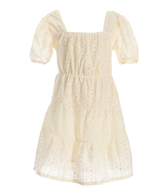 Jessica Simpson Big Girls 7-16 Woven Eyelet Dress | Dillard's