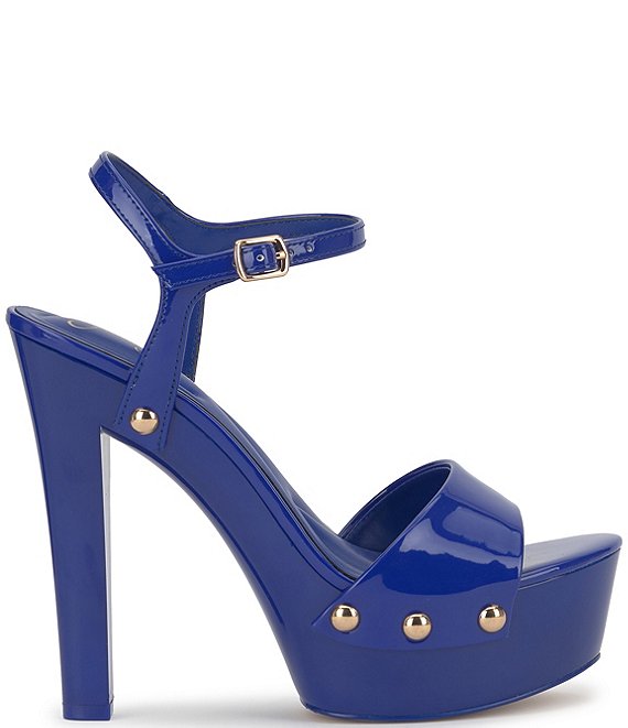 さら★ケルビンジョルマーニ STRADA II 0168-2.5LA Jessica Simpson Calenta Patent Stud Platform Sandals | Dillard's