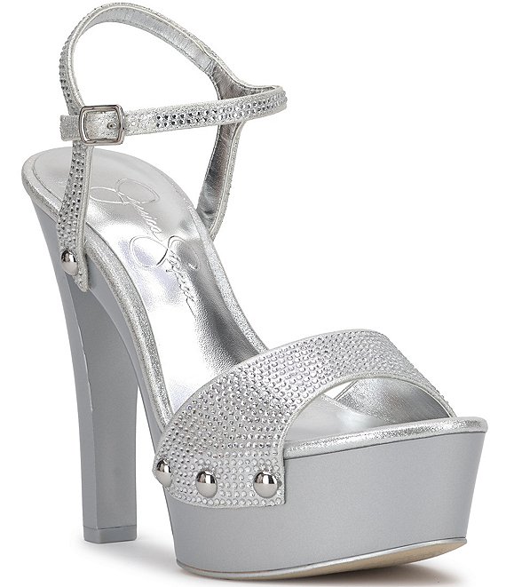 Jessica Simpson Calenta Rhinestone Platform Dress Sandals Dillard s