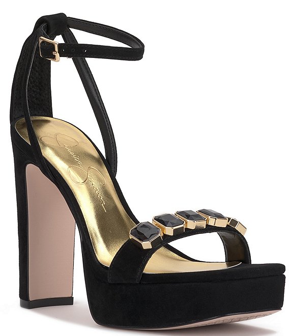 Jessica Simpson Callirah Jeweled Strap Dress Sandals | Dillard's