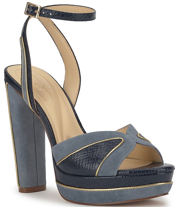 Jessica Simpson Ivrae Embossed Platform Dress Sandals | Dillard's
