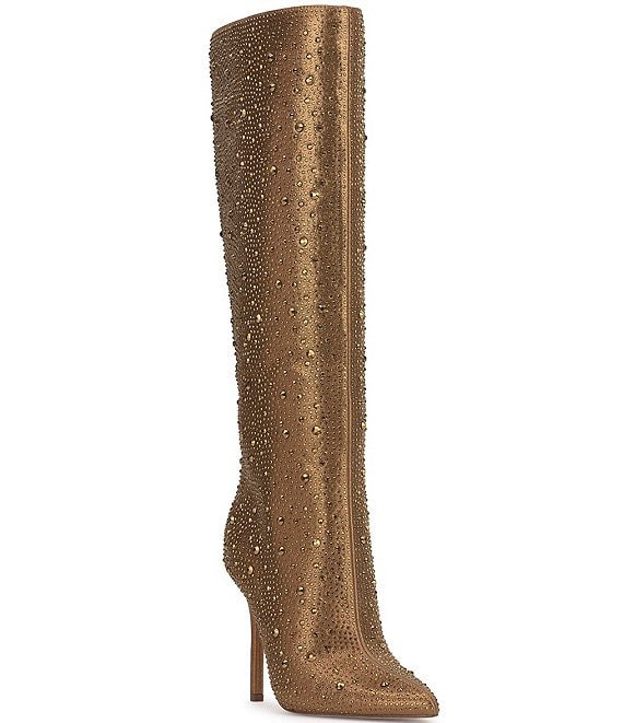 Jessica Simpson Laurel Rhinestone Embellished Tall Boots