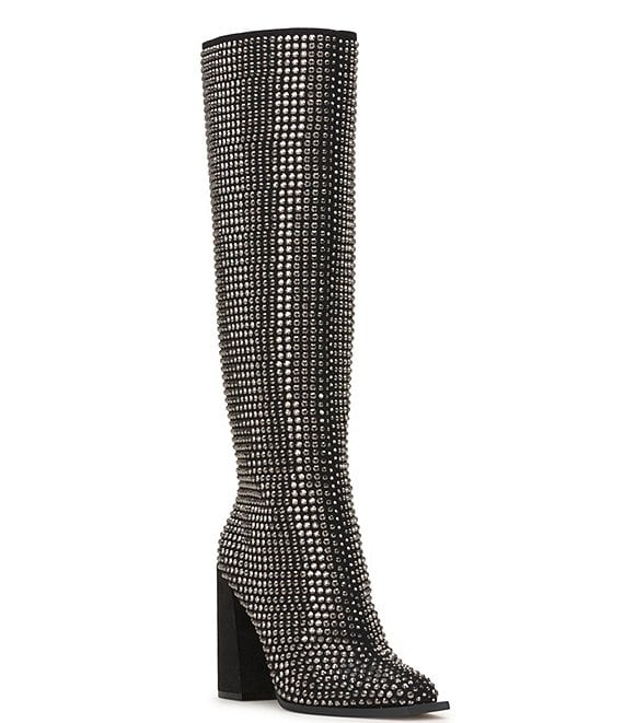 Jessica Simpson Lovelly Rhinestone Tall Boots | Dillard's