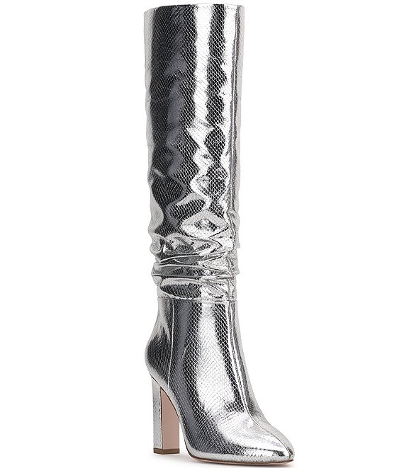 Dillards silver boots online