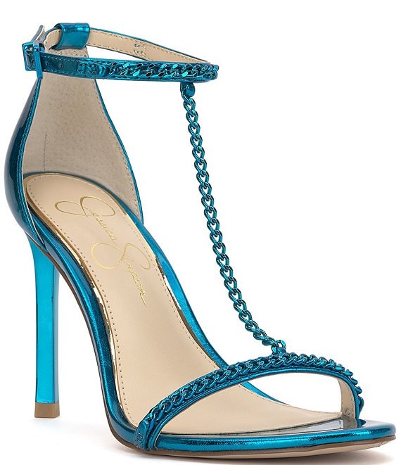 Jessica Simpson Qiven Chain T-Strap Dress Sandals | Dillard's