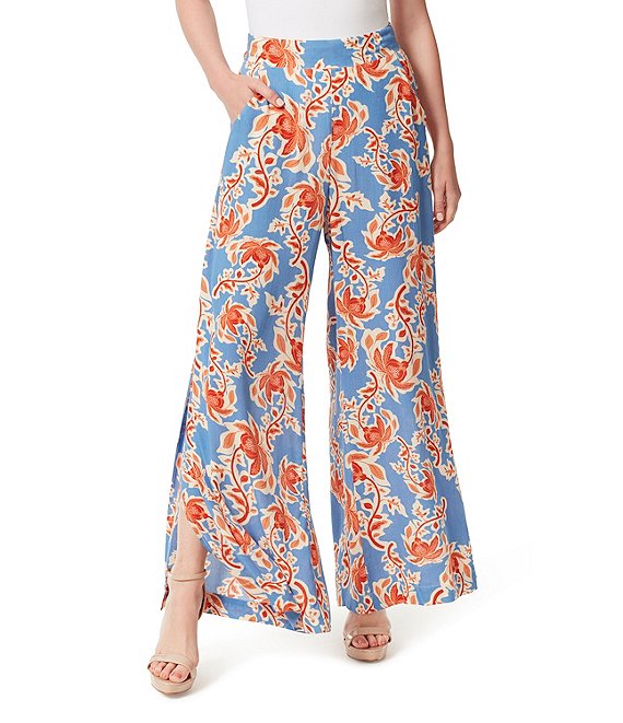 Jessica Simpson Shaye High Rise Wide Leg Beach Pants | Dillard's