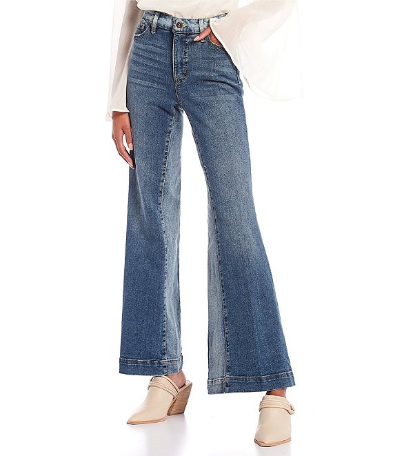 Jessica Simpson True Love High Rise Wide Leg Trouser Jeans | Dillard's