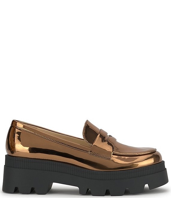 Jessica Simpson Ullinia Metallic Platform Loafers | Dillard's