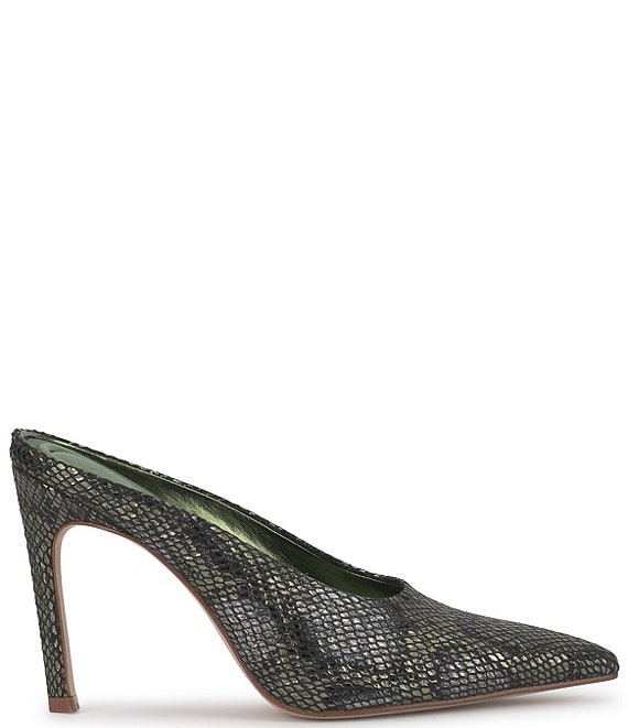 Jessica Simpson Wilix Snake Embossed Stiletto Mules | Dillard's