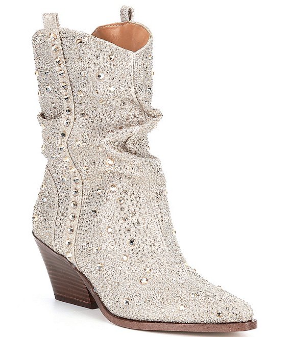 champagne color boots