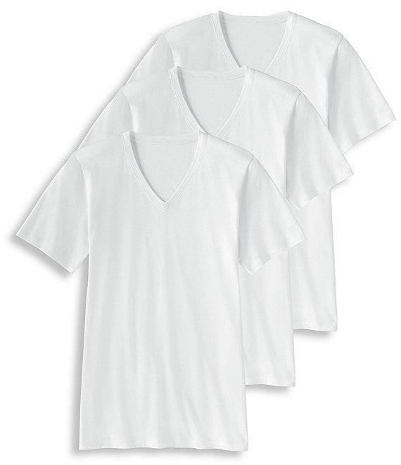 professionel folder chikane Jockey Signature Pima Cotton V-Neck T-shirts 3-Pack | Dillard's