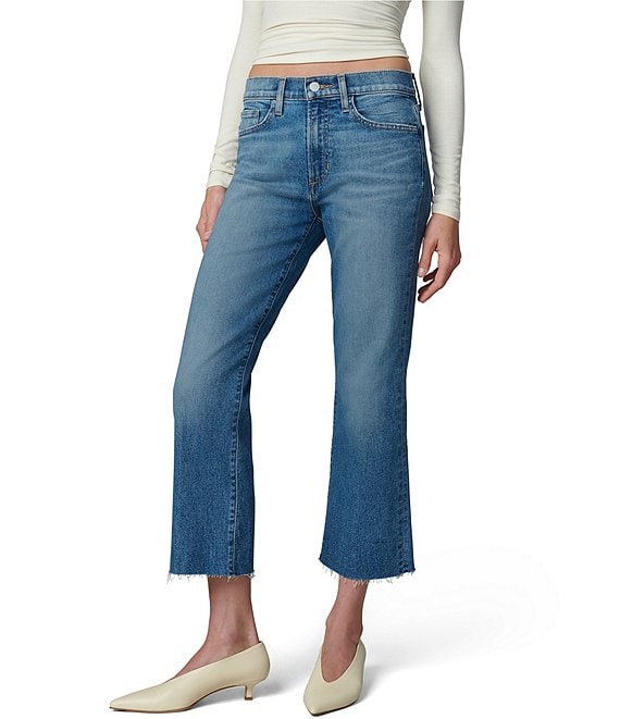 Joe's Jeans The Callie Denim High Rise Cropped Bootcut Raw Hem Jeans ...