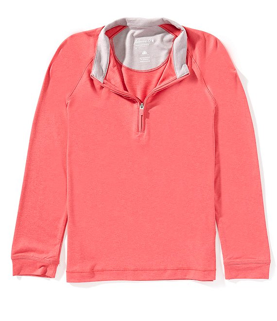 Johnnie-O Big Boys Freeborne 1/4 Zip Pullover, Lobster - Image 1