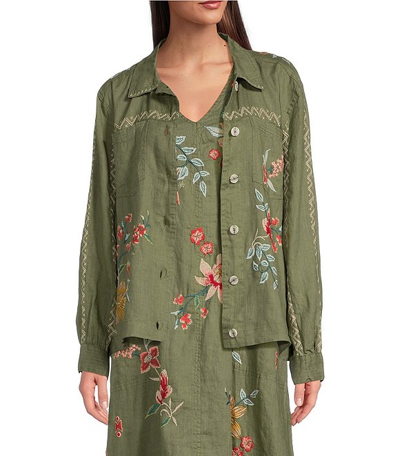 Johnny 2024 Was embroidery floral jacket M