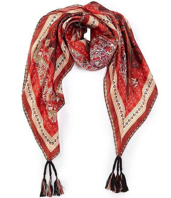 JOHNNY WAS Clarisa Silk Square Scarf | Dillard's