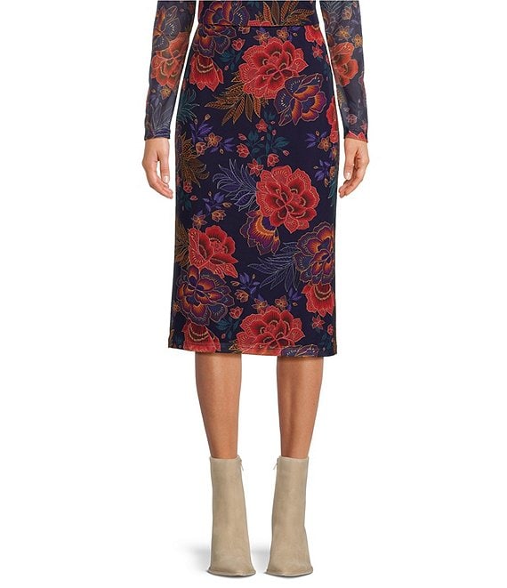 The Janie Favorite Floral High Neck Swing Tunic | Johnny Was