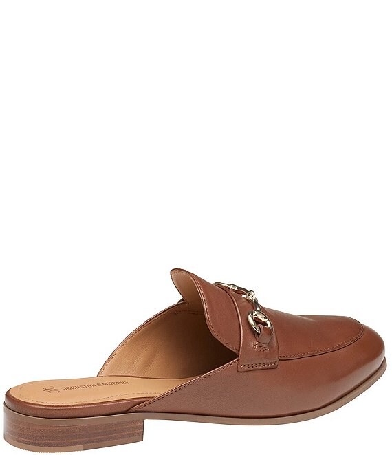 Johnston & Murphy Ali Bit Buckle Leather Mules | Dillard's