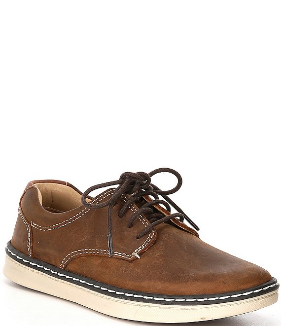 Color:Brown - Image 1 - Boys' McGuffey Plain Toe Oxfords (Youth)