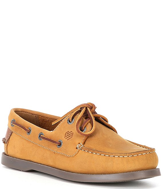 Boys tan boat shoes online