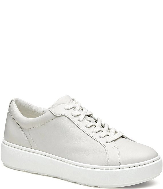 Johnston Murphy Cammie Lace Up Leather Sneakers