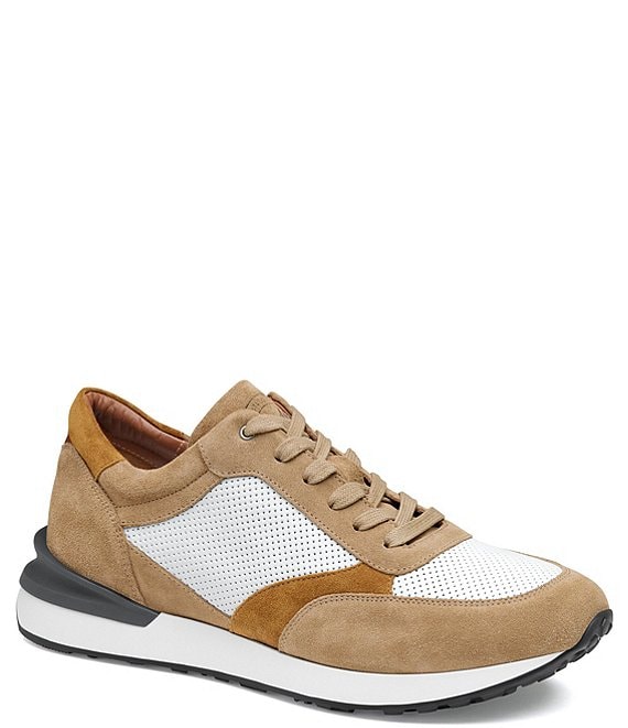 Johnston & Murphy Collection Men's Briggs Perfed Lace-Up Sneakers ...